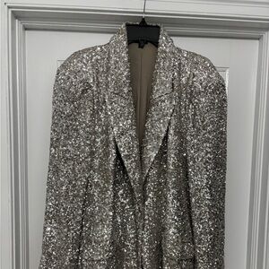 Silver Sequin Women's Jacket